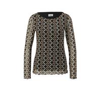 s.Oliver BLACK LABEL - Longsleeve aus Mesh schwarz - Gr. - 40