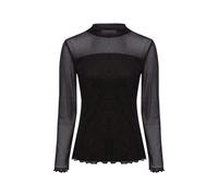 Transparentes Shirt mit gefüttertem Body 42 schwarz 2172634.9999.42