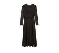 Mesh-Kleid mit All-over-Print und Drapierung 44 rot|schwarz 2181314.49A8.44