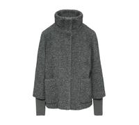s.Oliver BLACK LABEL Cape-Jacke mit Strickbündchen dunkelgrau 46