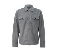 Softe Jacke mit aufgesetzten Brusttaschen aus 100% Leder S grau 2175134.9839.S