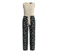 s.Oliver Jumpsuit ärmellos aus Chiffon Blau/Beige Größe 44