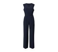 Overall S.OLIVER BLACK LABEL, Damen, Gr. 36, N-Gr, navy, Web, Obermaterial: 93% Polyester, 7% Elasthan, unifarben, figurbetont normal, Overalls Overall, mit V-Ausschnitt, mit Gürtel (39524824-36) navy