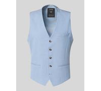 s.Oliver BLACK LABEL Regular Fit Anzugweste mit Viskose-Anteil in Bleu, Größe 56