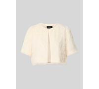 s.Oliver BLACK LABEL Regular Fit Bolero mit feinen Fransen in Beige, Größe 34