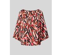 Satin-Bluse mit All-over-Print 42 Rosa 2172610.44A1.42