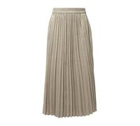 Schimmernder Plissee-Rock mit Elastikbund in Midi-Länge 42 creme 2173379.07W1.42