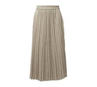 Schimmernder Plissee-Rock mit Elastikbund in Midi-Länge 38 creme 2173379.07W1.38