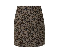 Kurzer Rock mit Leo-Muster 46 schwarz|braun 2169932.99X2.46