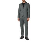 s.Oliver BLACK LABEL s.O Jogg: Anzug-Sakko im Slim Fit aus fein gemustertem Interlockjersey grau 56