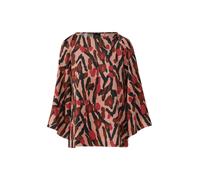 s.Oliver BLACK LABEL - Satin-Bluse mit Animal-Print pink - Gr. - 34