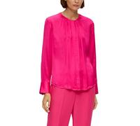 Satinbluse aus reiner Viskose 46 Rosa