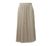 Schimmernder Plissee-Rock mit Elastikbund in Midi-Länge 38 creme 2173379.07W1.38