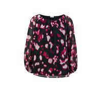 s.Oliver BLACK LABEL - Semitransparente Chiffon-Bluse schwarz - Gr. - 34