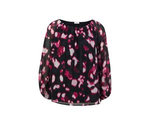 s.Oliver BLACK LABEL - Semitransparente Chiffon-Bluse schwarz - Gr. - 34