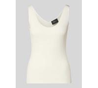 s.Oliver BLACK LABEL Slim Fit Top aus Viskose-Mix in Weiss, Größe 34