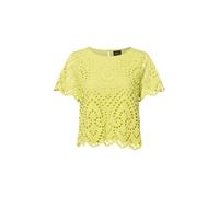 s.Oliver Verkürzte Baumwollbluse aus Lochstickerei