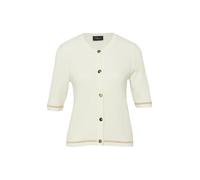 Strickjacke mit Glitzergarn und Strukturmuster 44 creme 2177275.0200.44