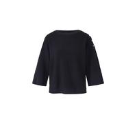 Strukturierter Pullover im Relaxed Fit mit Zierknopfleiste 40 blau 2174953.5959.40