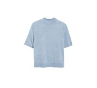 Kurzarm-Pullover mit Rippblende 42 blau 2185019.53W3.42
