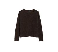 Leicht transparenter Pullover mit Pailletten im Relaxed Fit 40 braun 2181013.89X0.40