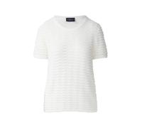 Kuscheliger Kurzarm-Pullover mit Wellenstrickmuster und Pailletten 44 creme 2171478.02X2.44