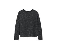 Leicht transparenter Pullover mit Pailletten im Relaxed Fit 44 grau 2181013.98X0.44