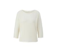 s.Oliver BLACK LABEL - Strickpullover mit Fledermausärmeln weiß - Gr. - 40