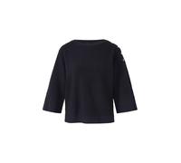 s.Oliver BLACK LABEL - Strickpullover mit U-Boot-Ausschnitt und 3/4-Ärmeln blau - Gr. - 46