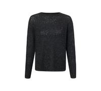Leicht transparenter Pullover mit Pailletten im Relaxed Fit 40 grau 2181013.98X0.40