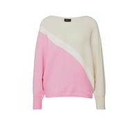 Feinstrickpullover mit Fledermausärmeln 38 pink|creme 2179577.41X2.38