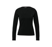 Feinstrick-Pullover im Slim Fit mit Schmucksteinen 36 schwarz 2175567.9999.36