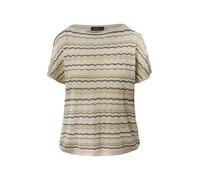 Stricktop im Relaxed Fit mit Ajourmuster und Glitzergarn M grau 2171474.93X1.M