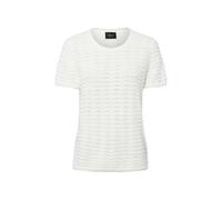 Kuscheliger Kurzarm-Pullover mit Wellenstrickmuster und Pailletten 36 creme 2171478.02X2.36