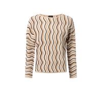 Leichter Feinstrick-Pullover im Relaxed Fit mit Wellenstrukturmuster 36 beige|mehrfarbig 2167329.93X0.36
