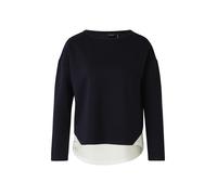 Scuba-Sweatshirt in Layering-Optik 44 blau|weiß 2179591.5959.44