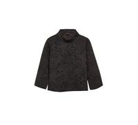 Sweatshirt S.OLIVER BLACK LABEL, Damen, Gr. 46, braun (braun aop), Obermaterial: 50% Viskose, 44% Polyester, 6% Elasthan, bedruckt, Sweatshirts Sweatshirt, mit Allover Animalprint, mit Rollkragen (516