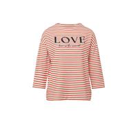 Strukturiertes Sweatshirt mit 3/4-Ärmeln und Artwork 40 creme|rot 2174962.32G1.40