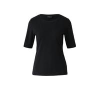 s.Oliver T-Shirt aus Baumwollmix mit Satindetail am Ausschnitt Schwarz Größe 34