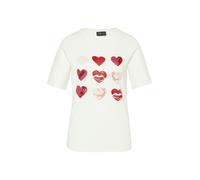 Baumwollshirt im Loose Fit mit Artwork 44 creme 2161385.02D4.44
