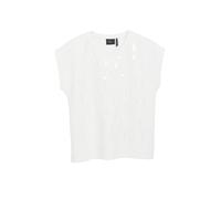 s.Oliver BLACK LABEL - T-Shirt mit Lochmuster weiß - Gr. - 34