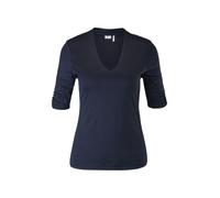 s.Oliver BLACK LABEL - T-Shirt mit V-Ausschnitt blau - Gr. - 38
