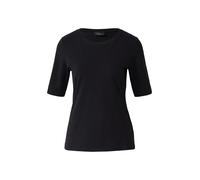 s.Oliver T-Shirt aus Baumwollmix mit Satindetail am Ausschnitt Schwarz Größe 34