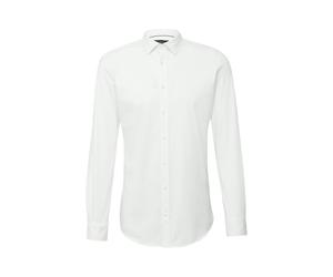 s.Oliver BLACK LABEL - Tailored Fit: Elastisches Hemd aus Jersey weiß - Gr. - 42