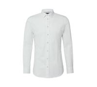 s.Oliver BLACK LABEL - Tailored Fit: Langarmhemd aus Edeljersey weiß - Gr. - 44