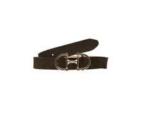 s.Oliver BLACK LABEL - Veloursleder-Gürtel mit eleganter Metall-Schließe braun - Gr. - 80