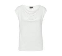 s.Oliver BLACK LABEL Viskoseshirt aus Interlock-Jersey mit Wasserfall-Ausschnitt Ecru 36