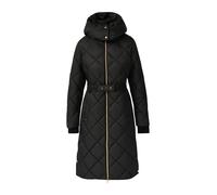 s.Oliver BLACK LABEL - Wattierter Steppmantel mit Kapuze schwarz - Gr. - 46