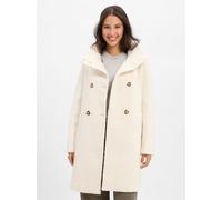 Gefütterter Bouclé-Mantel mit Stehkragen 46 Beige 2171889.8108.46