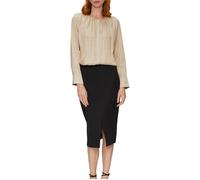 Satinbluse S.OLIVER BLACK LABEL Gr. 38, beige Damen Blusen (63427241-38) beige